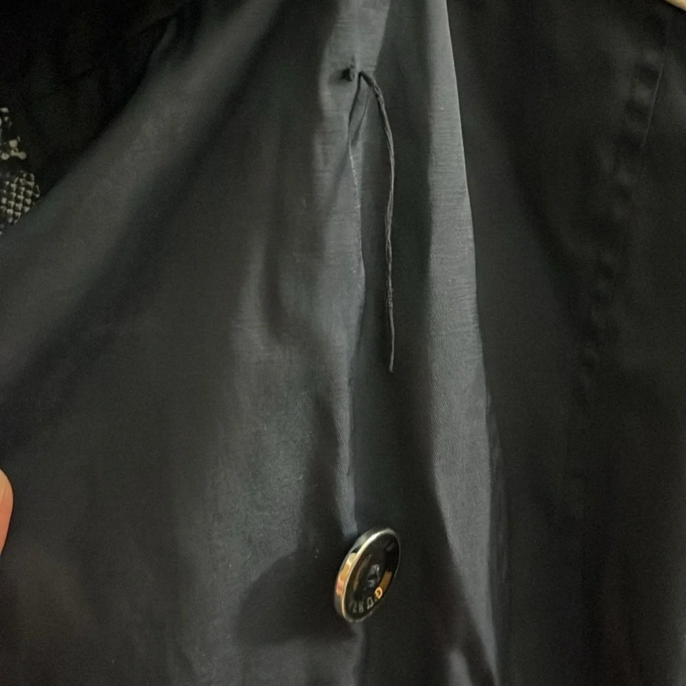 GUESS Women's Navy Trench Coat - Picture 6 of 7